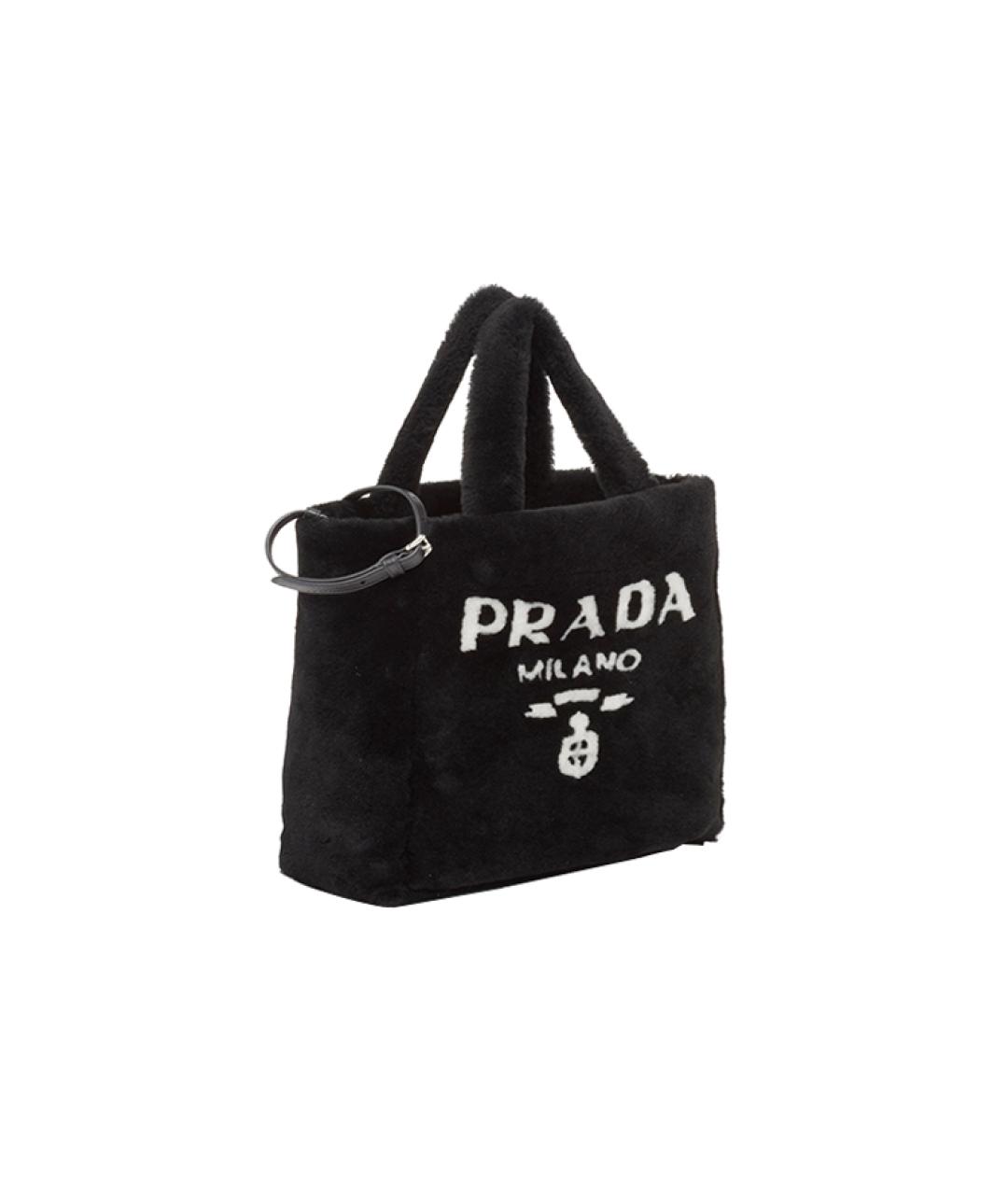 PRADA Черная тканевая сумка через плечо, фото 2