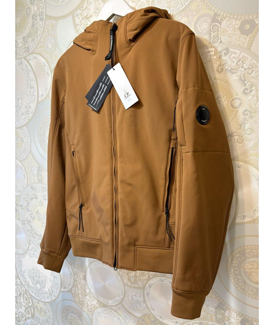 CP COMPANY Коричневая полиэстеровая куртка, фото 2