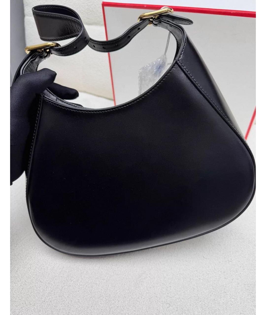 PRADA Черная кожаная сумка с короткими ручками, фото 6