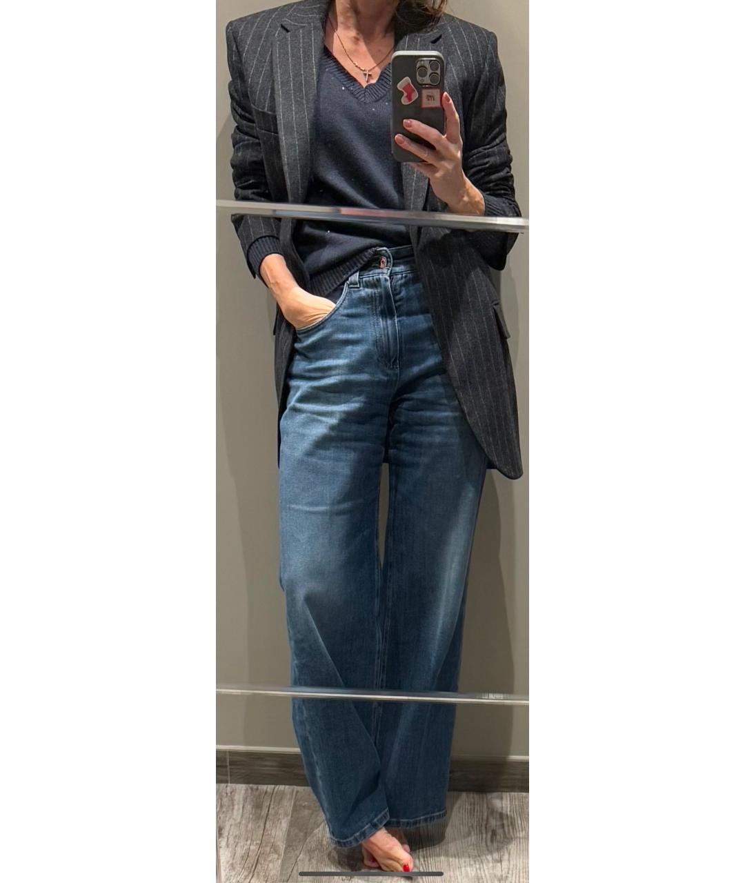 BRUNELLO CUCINELLI Серый шерстяной жакет/пиджак, фото 6