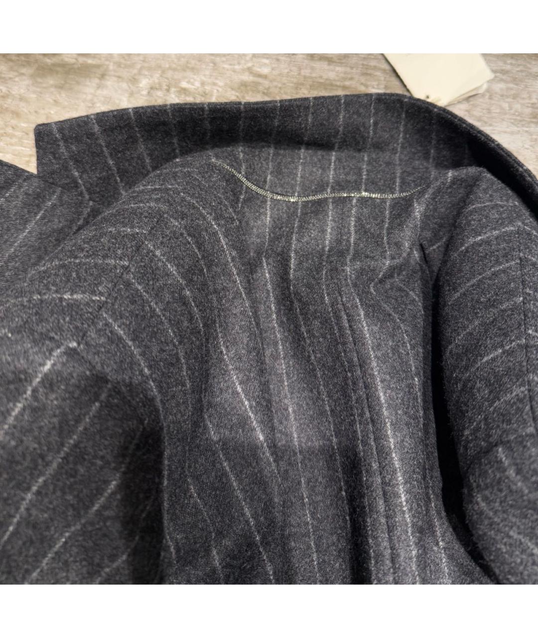 BRUNELLO CUCINELLI Серый шерстяной жакет/пиджак, фото 7
