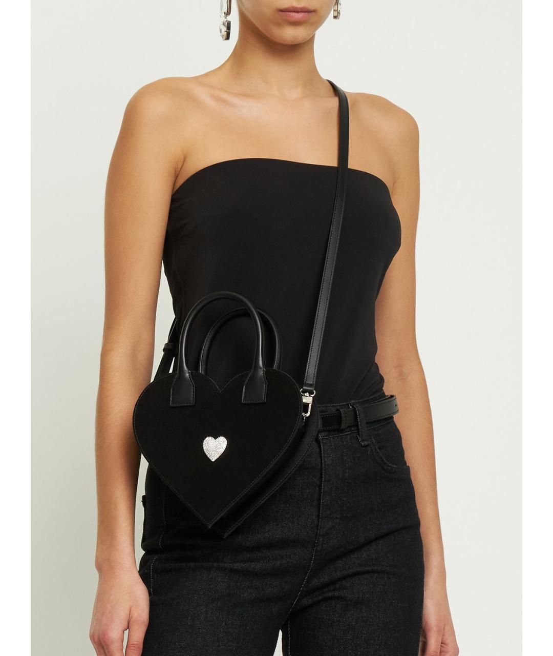 MACH&MACH Черная тканевая сумка через плечо, фото 6