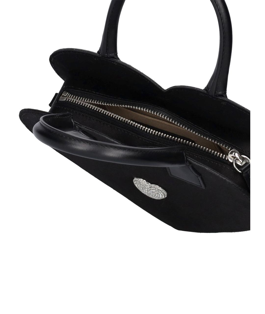 MACH&MACH Черная тканевая сумка через плечо, фото 5