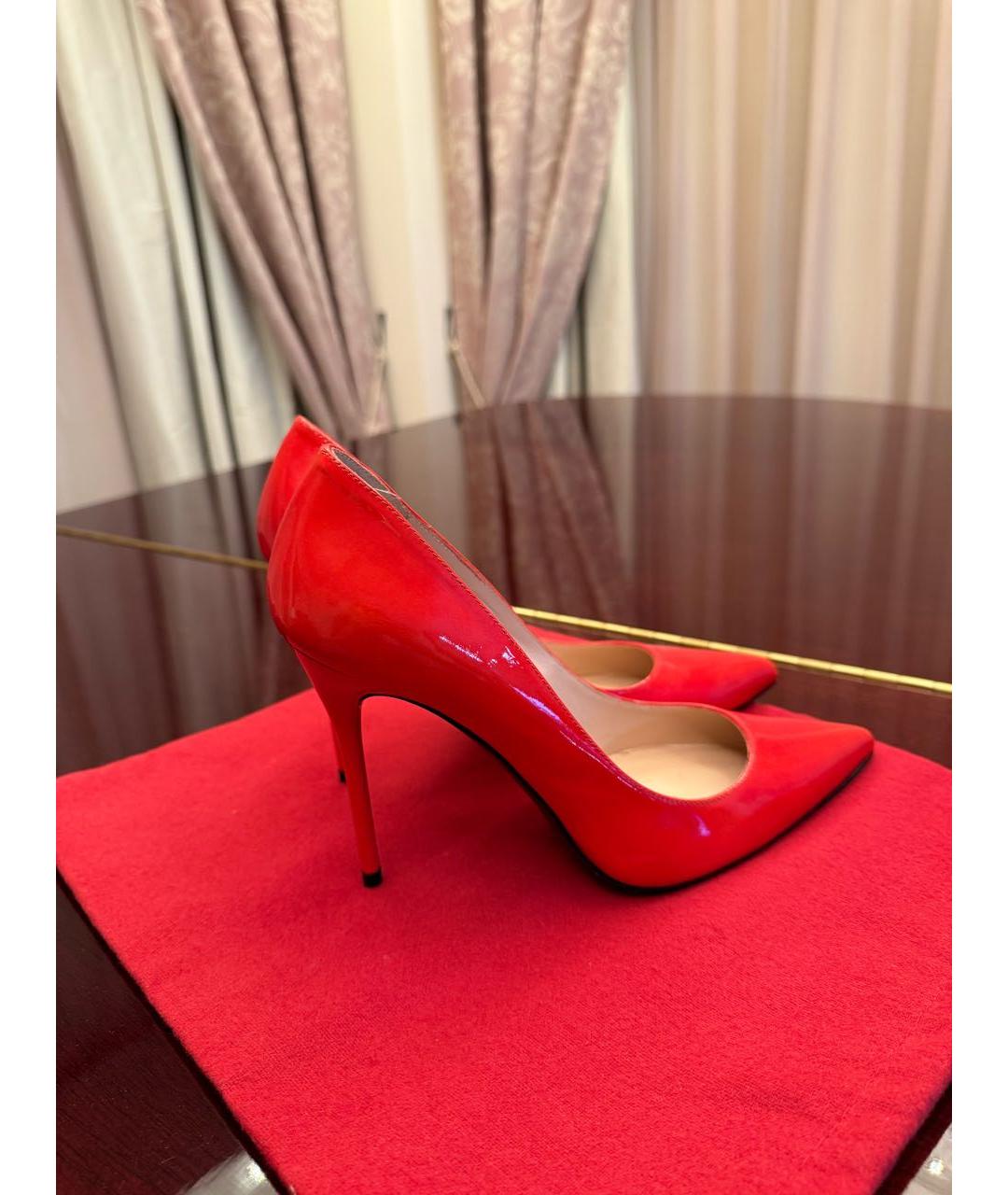 STUART WEITZMAN Красные туфли из лакированной кожи, фото 5