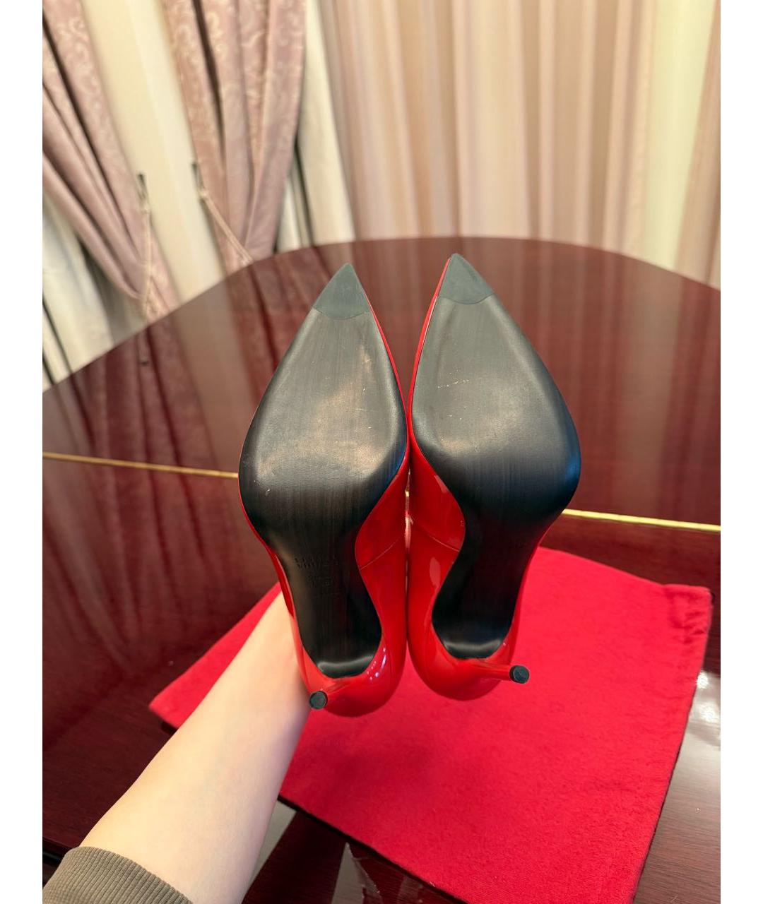 STUART WEITZMAN Красные туфли из лакированной кожи, фото 6