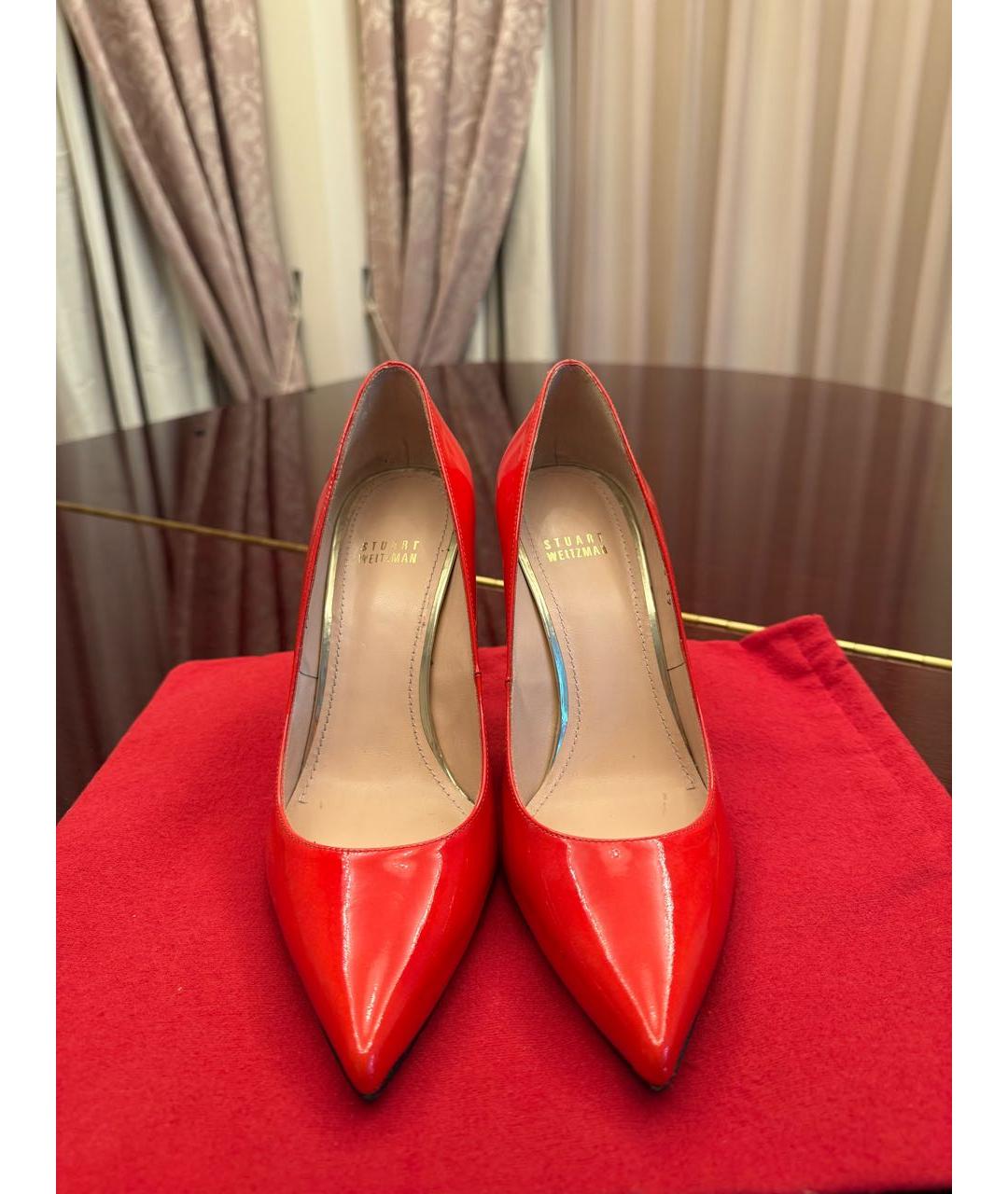 STUART WEITZMAN Красные туфли из лакированной кожи, фото 2