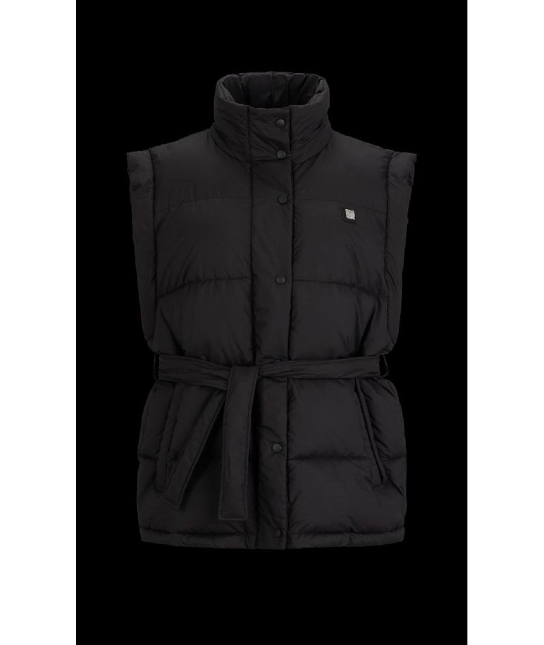 HUGO Черный полиэстеровый жилет, фото 5