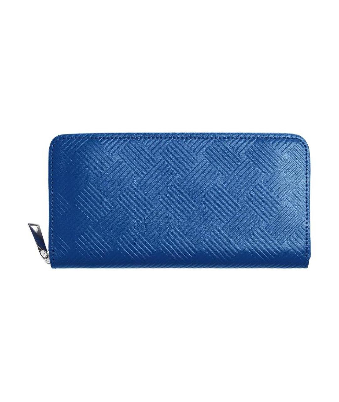 BOTTEGA VENETA Синий кожаный кошелек, фото 1