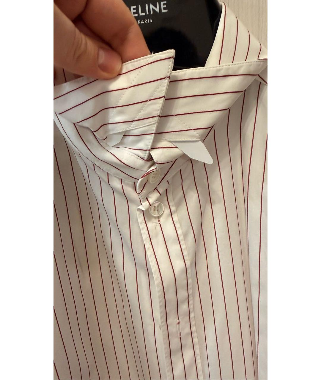 CELINE Белая хлопковая кэжуал рубашка, фото 5