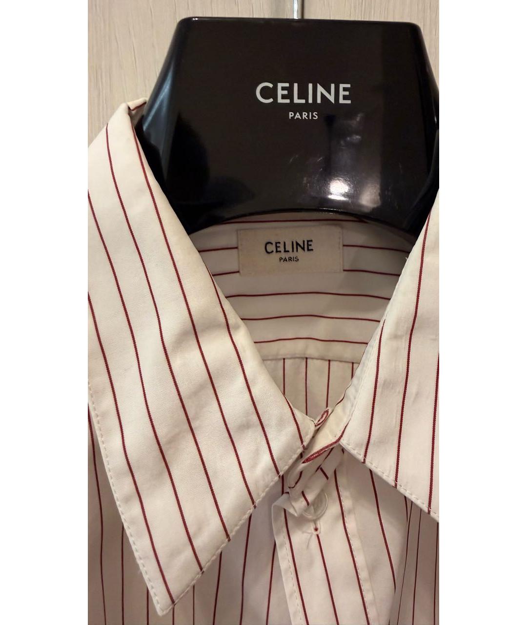 CELINE Белая хлопковая кэжуал рубашка, фото 3