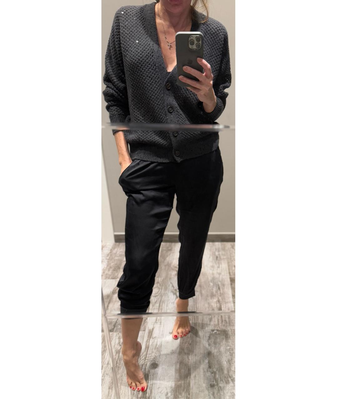 BRUNELLO CUCINELLI Антрацитовый кашемировый кардиган, фото 4