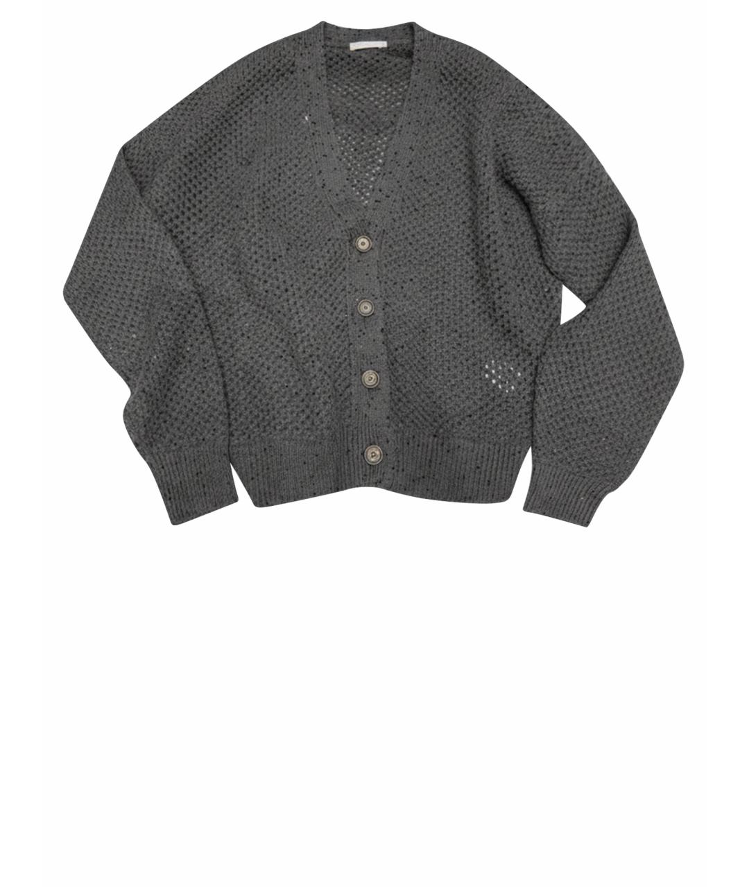 BRUNELLO CUCINELLI Антрацитовый кашемировый кардиган, фото 1