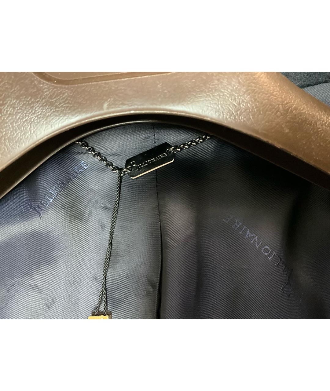 BILLIONAIRE Синее шерстяное пальто, фото 7