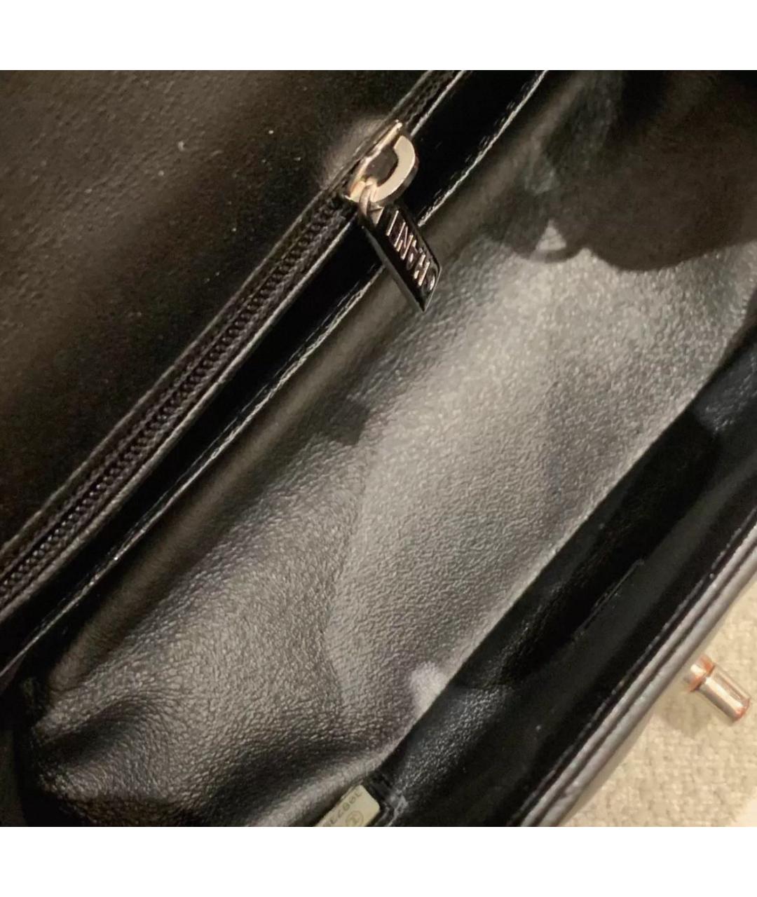 CHANEL Черная кожаная сумка через плечо, фото 4