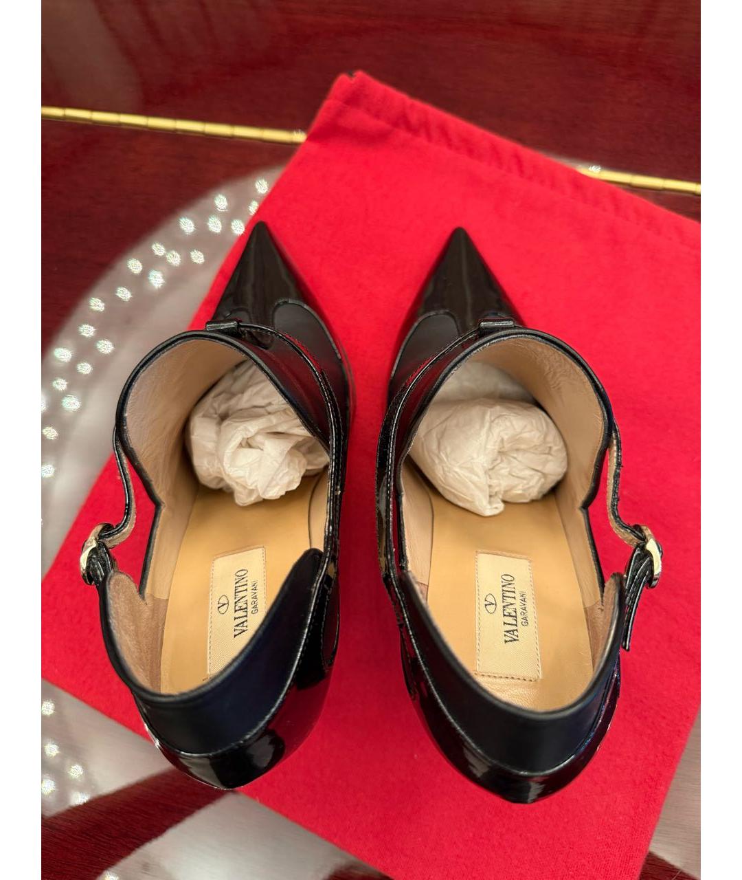 VALENTINO Черные туфли из лакированной кожи, фото 3