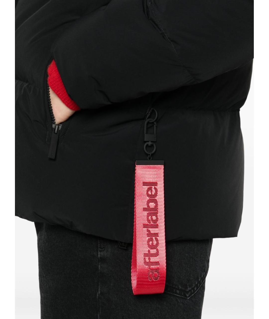 AFTER LABEL Черный полиамидовый пуховик, фото 5