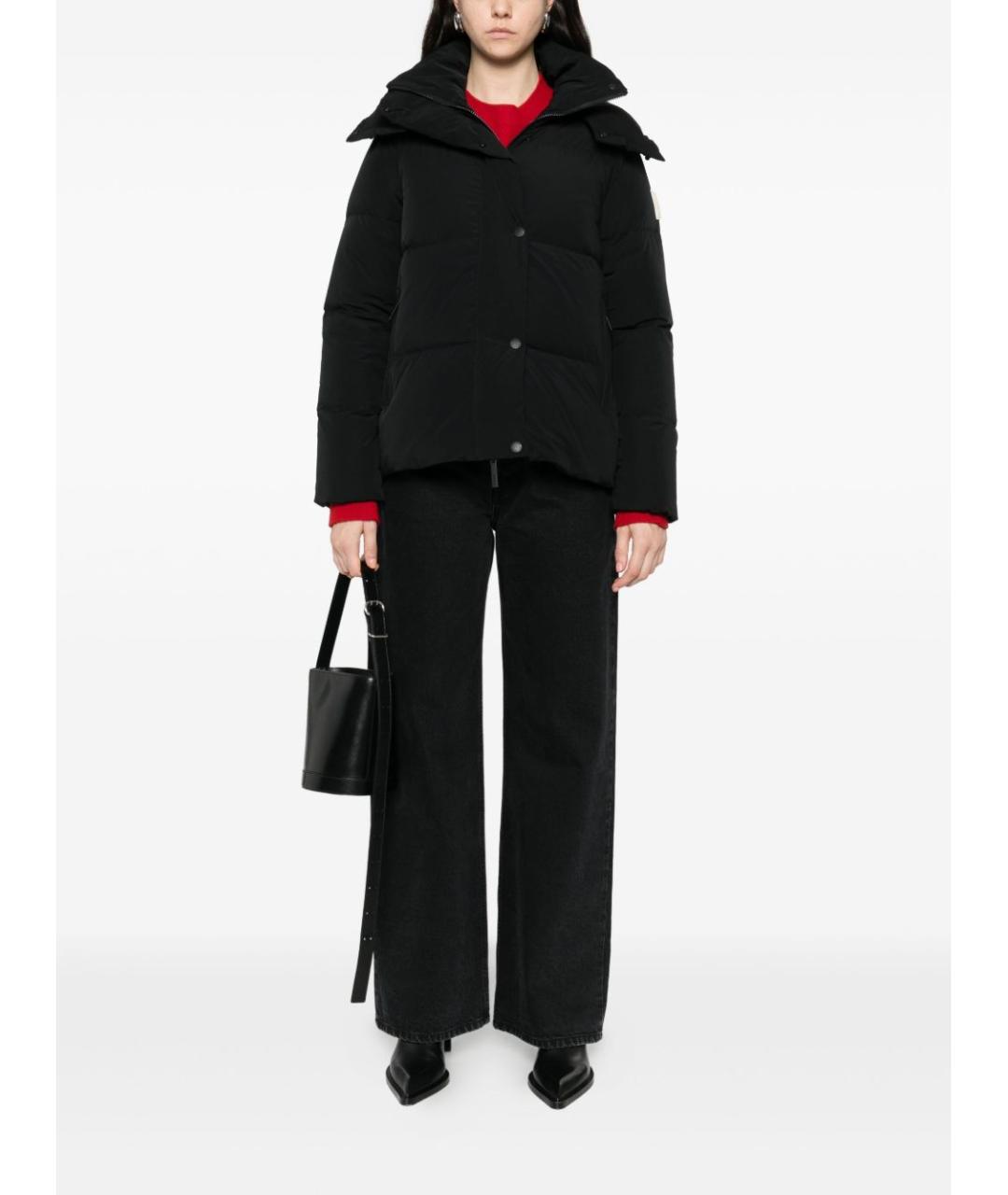 AFTER LABEL Черный полиамидовый пуховик, фото 4