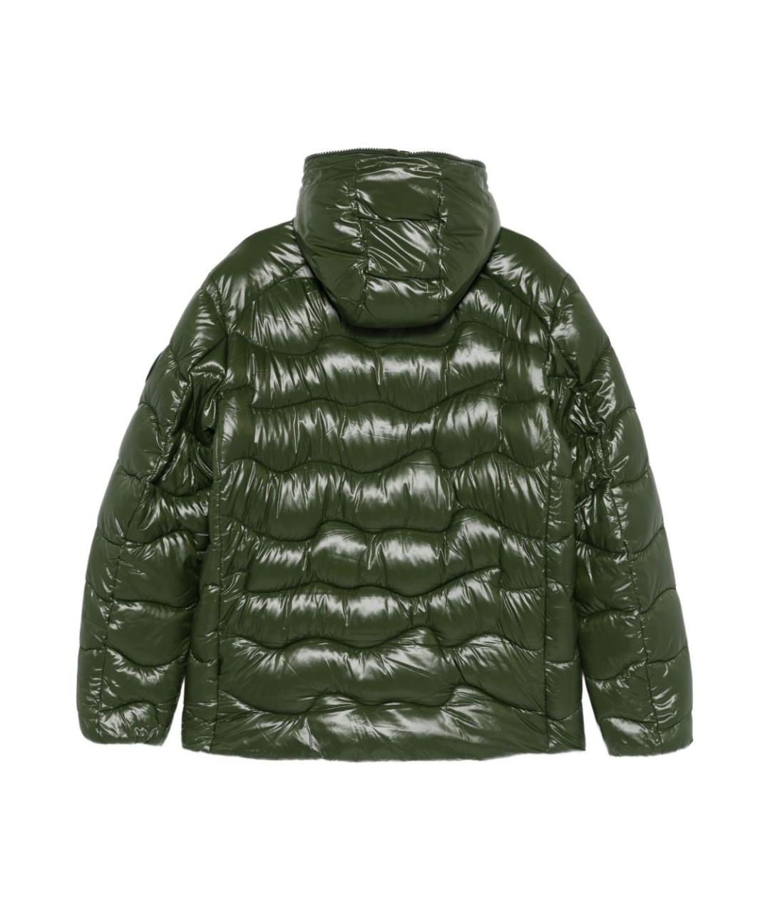 SAVE THE DUCK Зеленый полиамидовый пуховик, фото 2