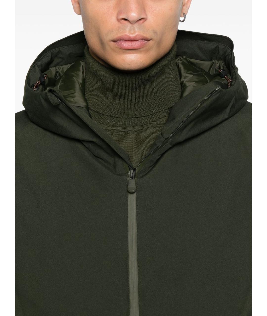 SAVE THE DUCK Зеленая полиэстеровая куртка, фото 5