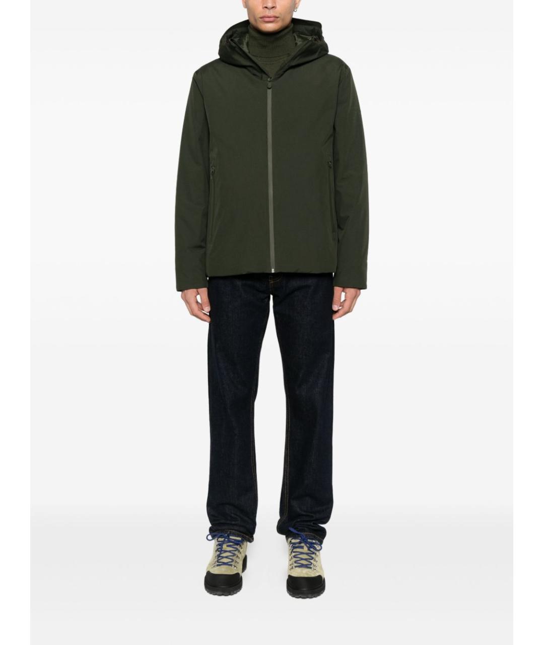 SAVE THE DUCK Зеленая полиэстеровая куртка, фото 4