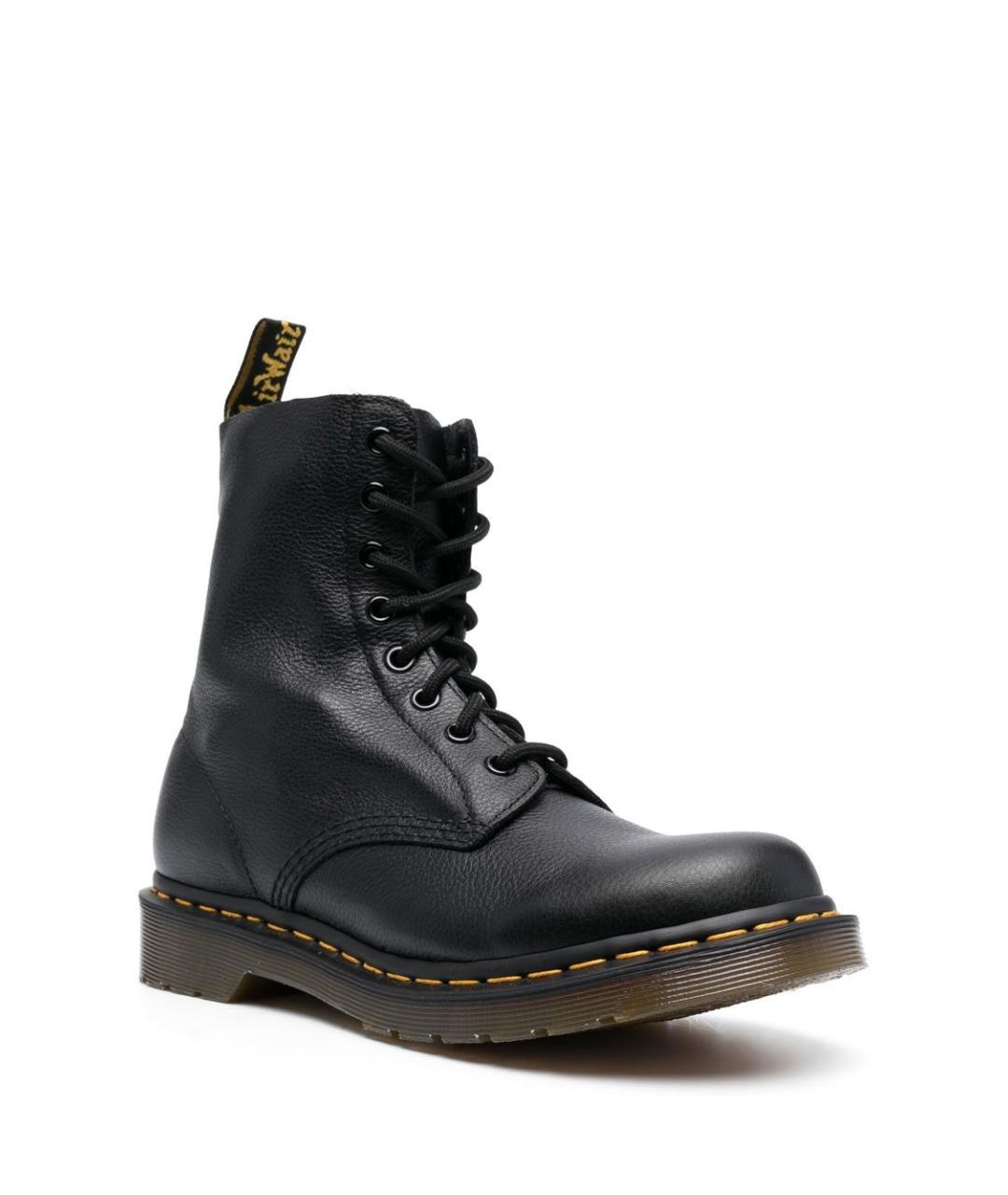 DR. MARTENS Черные кожаные ботинки, фото 4