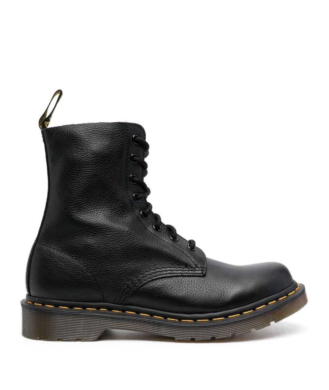 DR. MARTENS Черные кожаные ботинки, фото 1