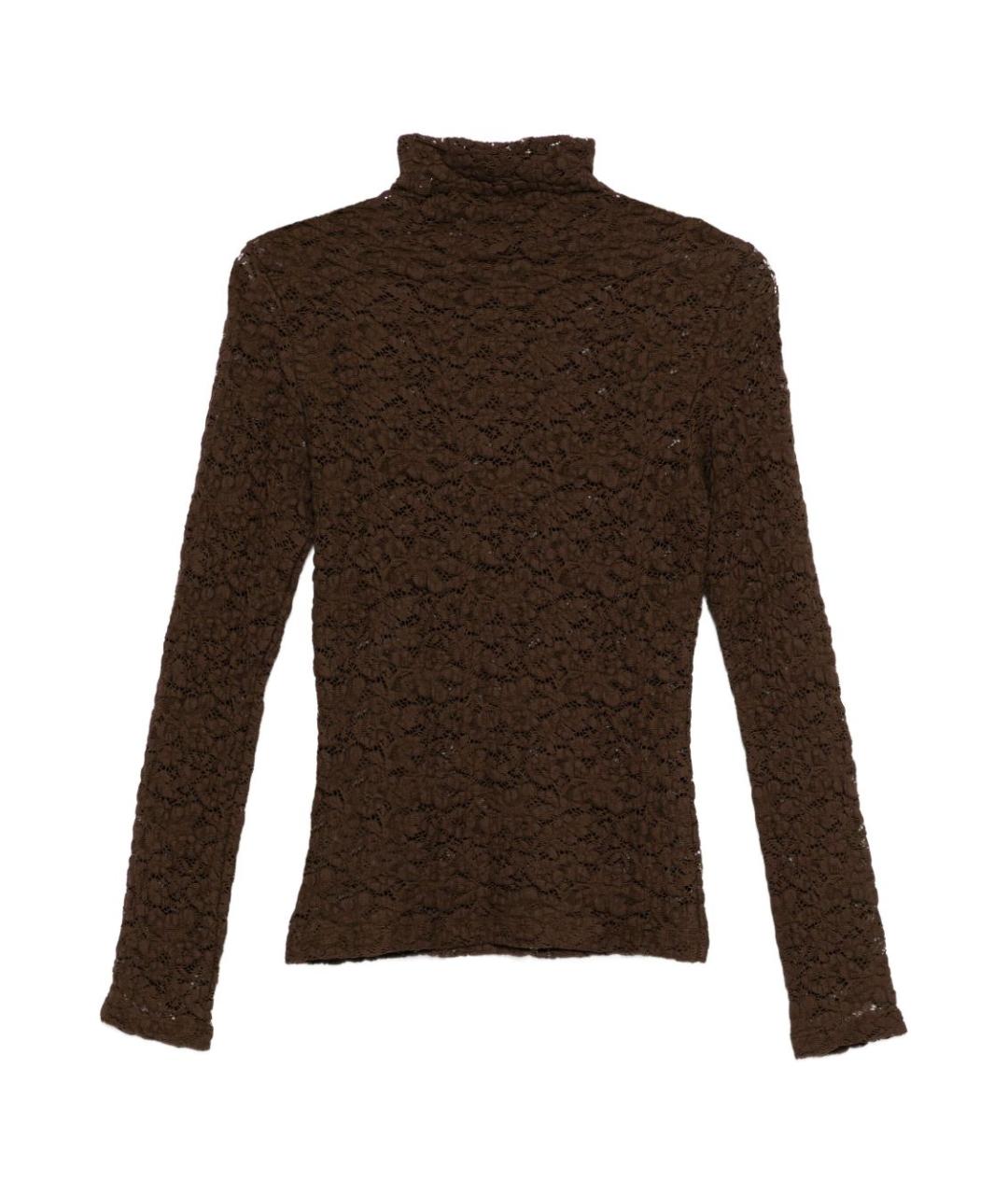 SEVENTY Коричневый хлопковый джемпер / свитер, фото 2