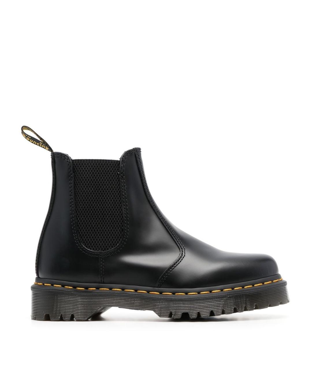 DR. MARTENS Черные кожаные ботинки, фото 1