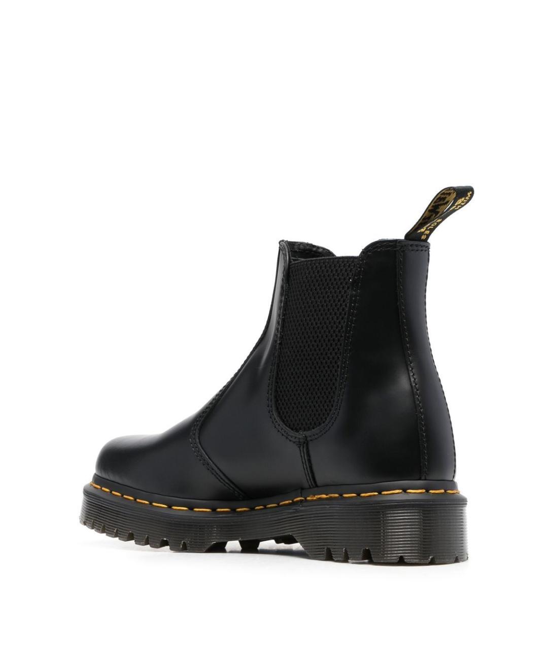 DR. MARTENS Черные кожаные ботинки, фото 2