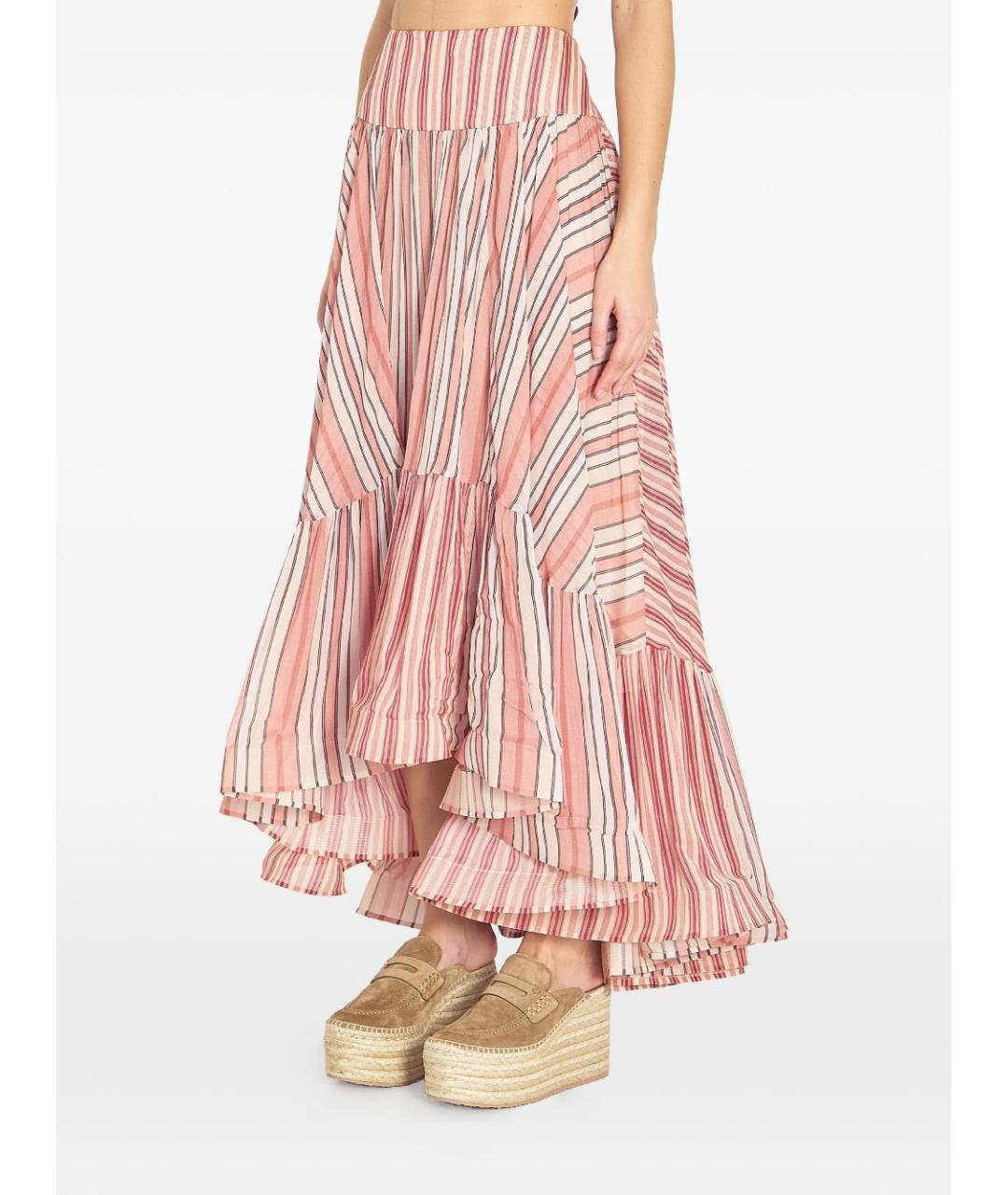 ZIMMERMANN Красная вискозная юбка миди, фото 4