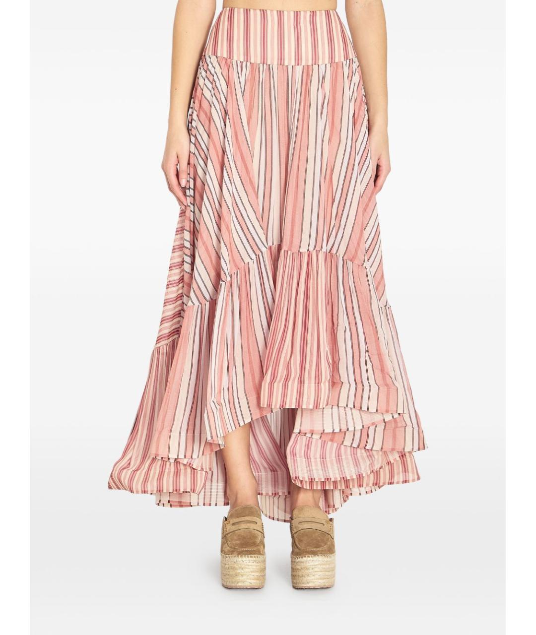 ZIMMERMANN Красная вискозная юбка миди, фото 5