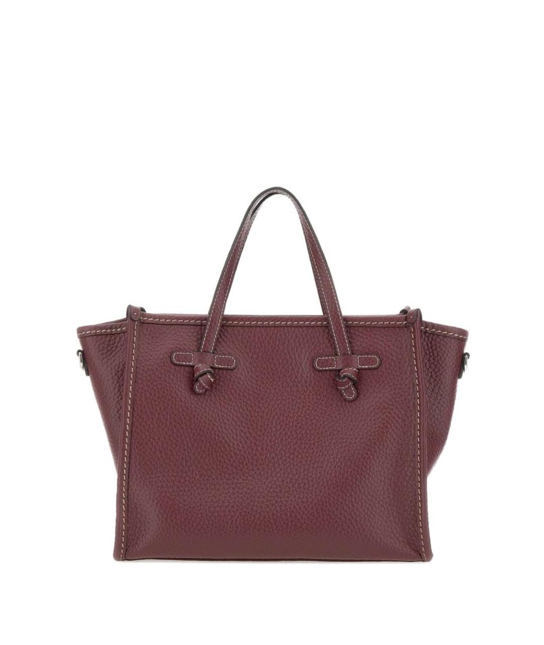 Gianni Chiarini Бордовая кожаная сумка тоут, фото 1