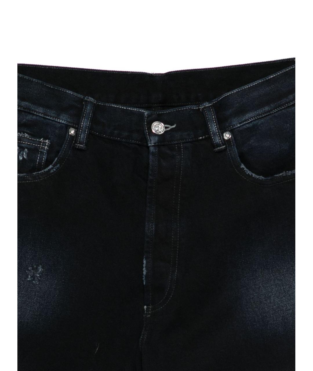 NINE IN THE MORNING Синие хлопковые прямые джинсы, фото 2