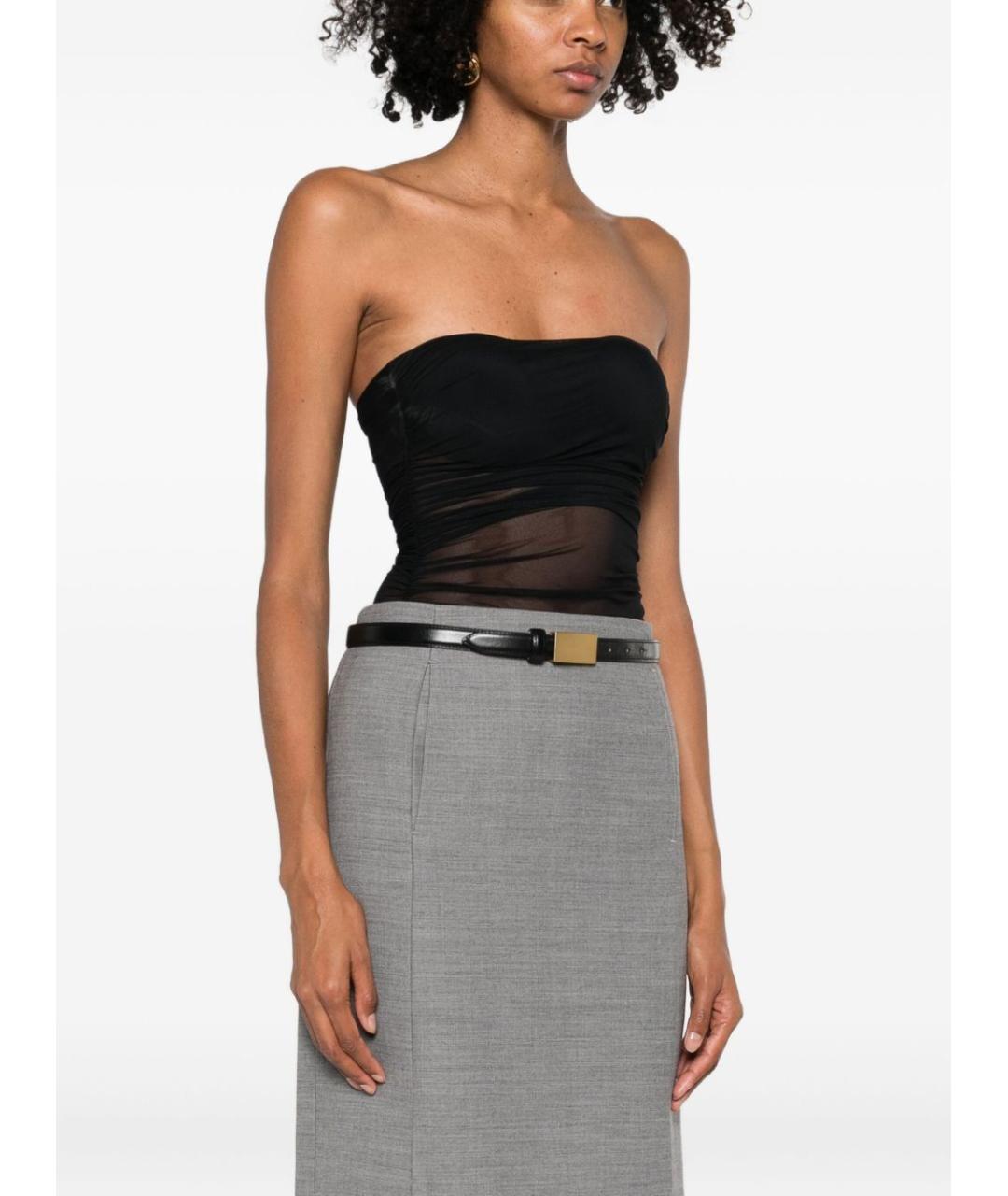 AMAZUIN Черная полиамидовая майка, фото 2