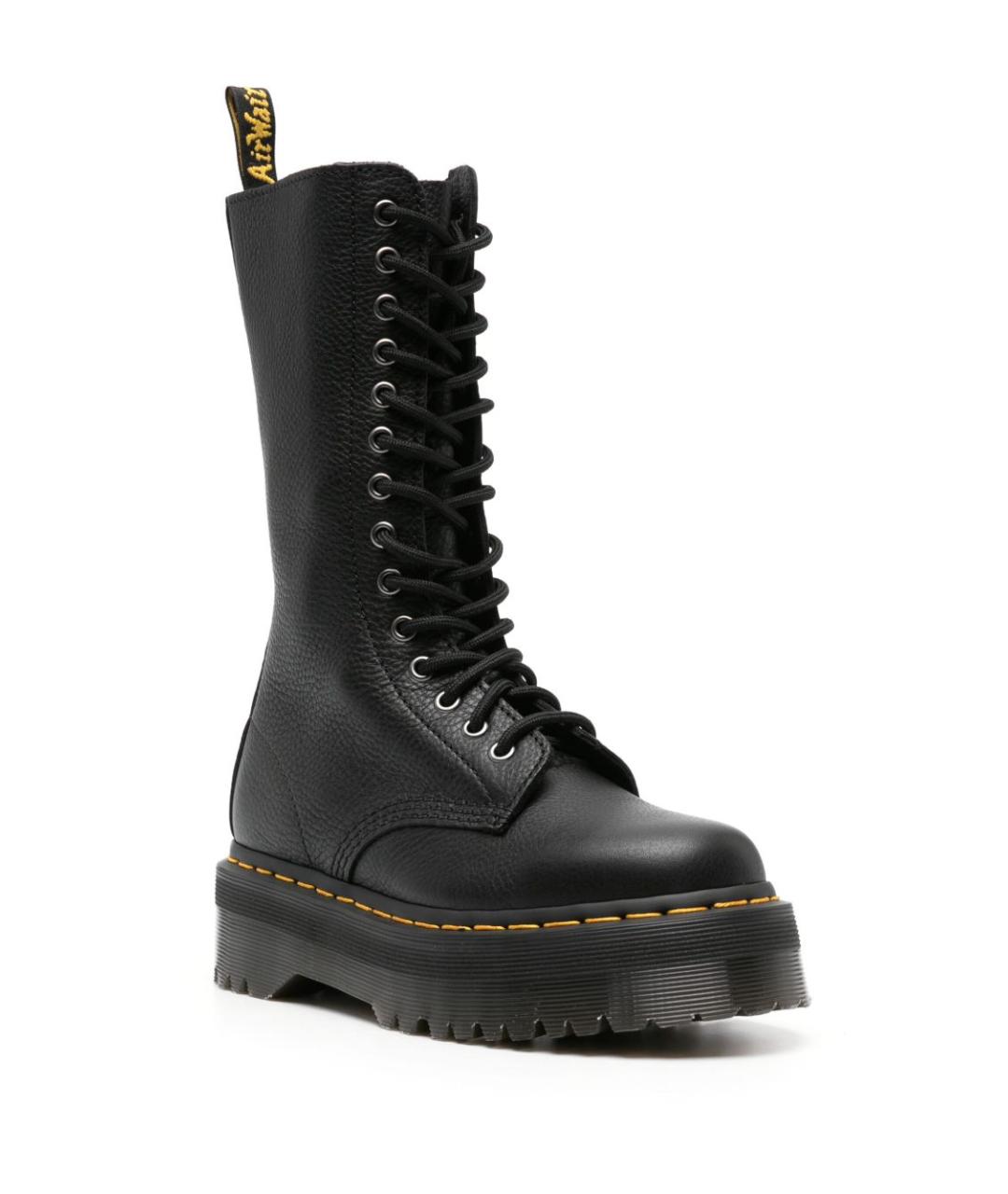 DR. MARTENS Черные кожаные ботинки, фото 4