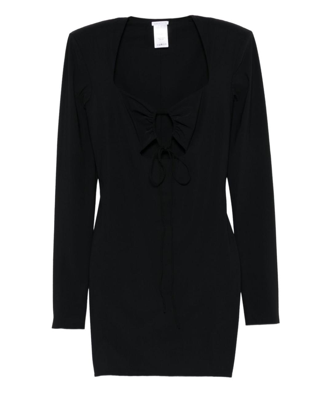 AMAZUIN Черное полиамидовое платье, фото 1