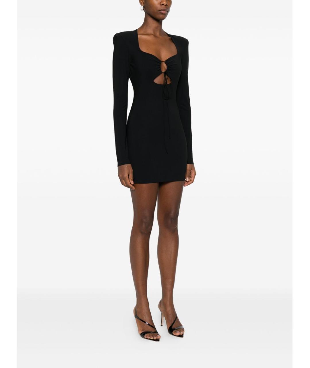 AMAZUIN Черное полиамидовое платье, фото 5