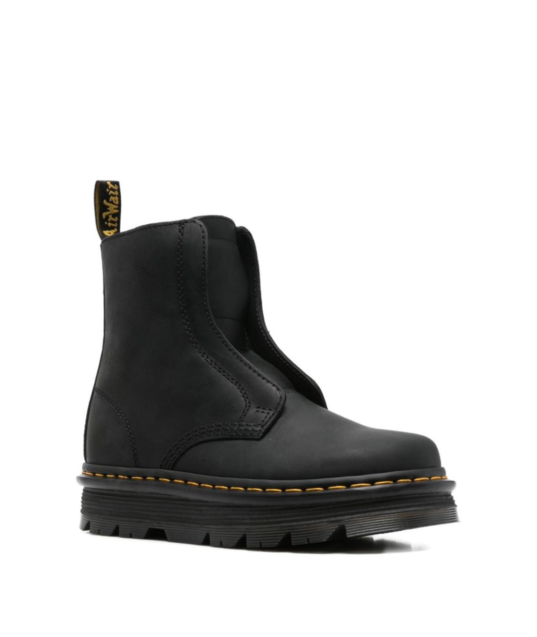 DR. MARTENS Черные кожаные ботинки, фото 4