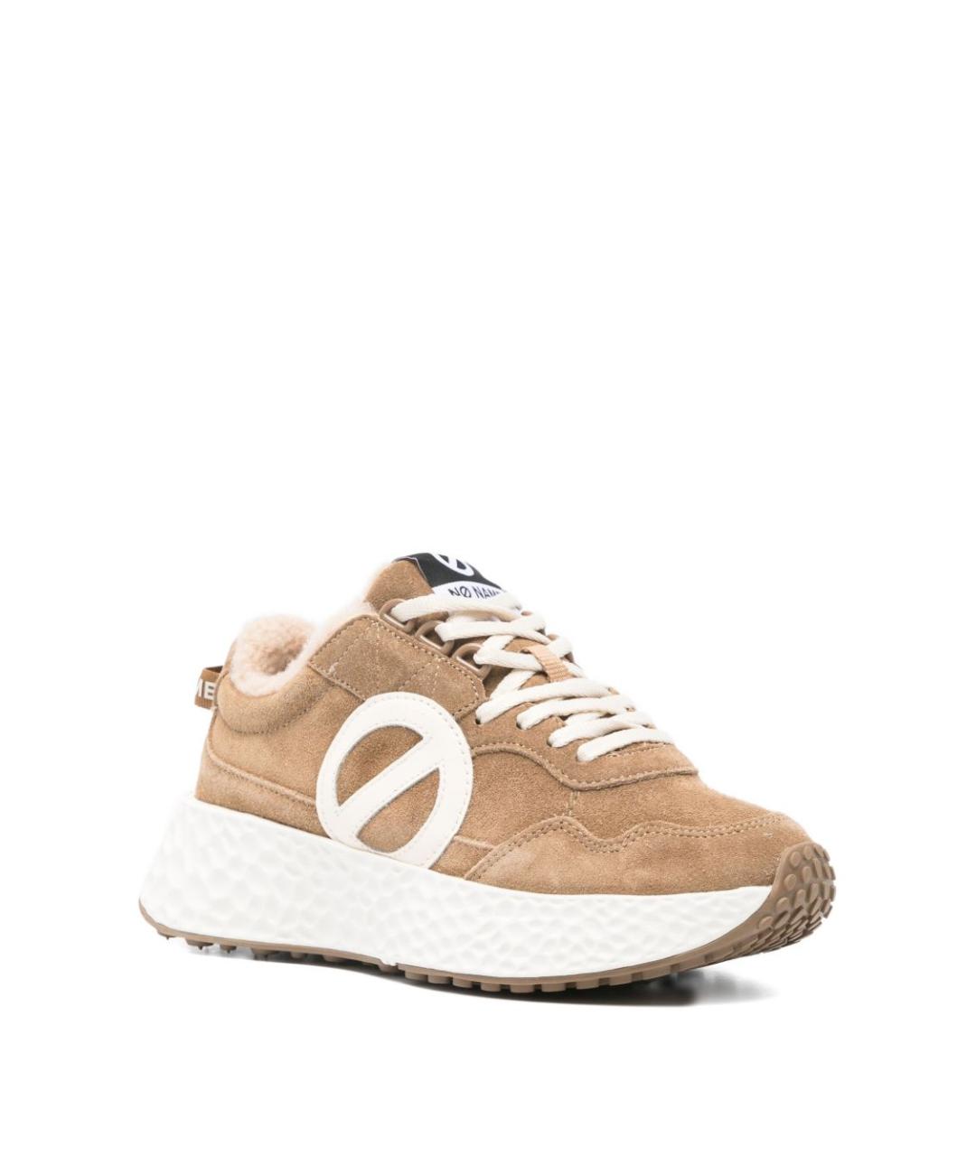 NO NAME Бежевые замшевые кроссовки, фото 2