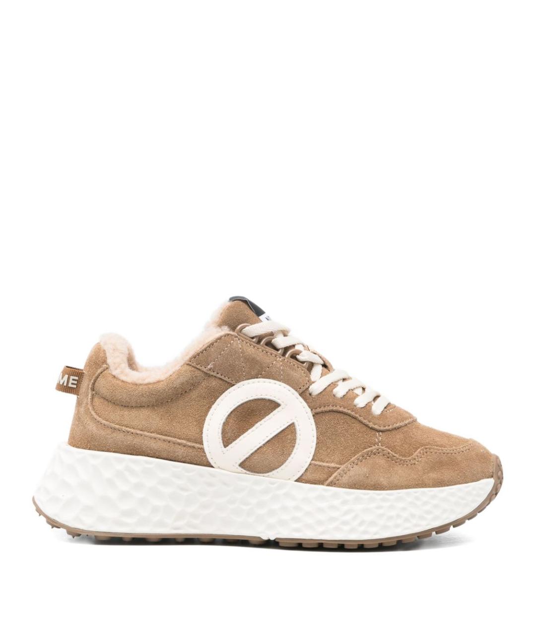 NO NAME Бежевые замшевые кроссовки, фото 1