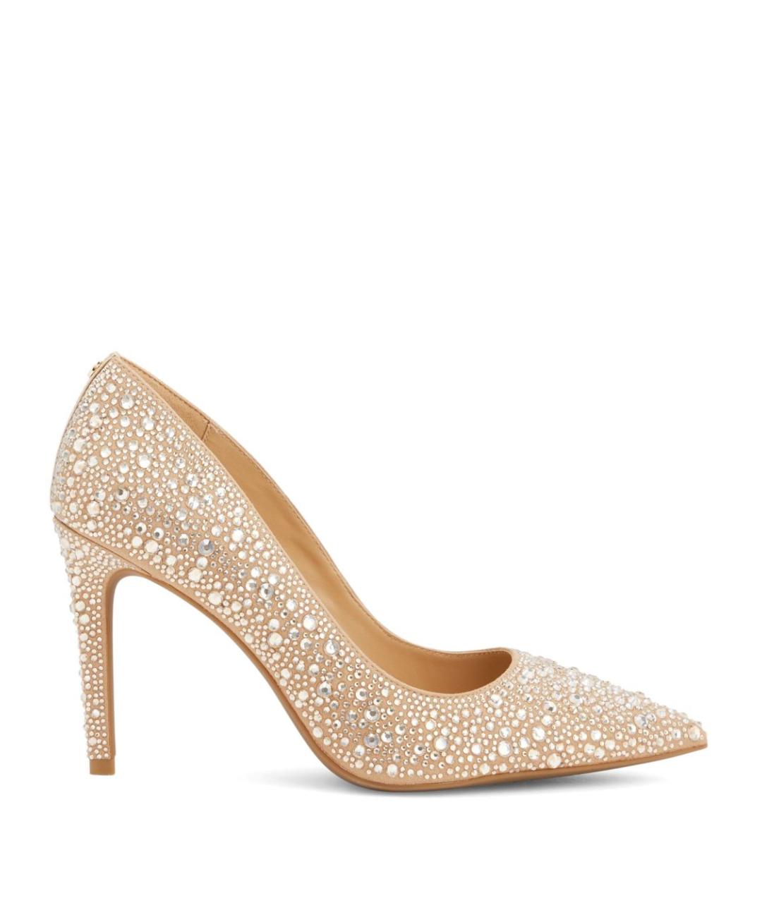 MICHAEL KORS Золотые синтетические туфли, фото 1