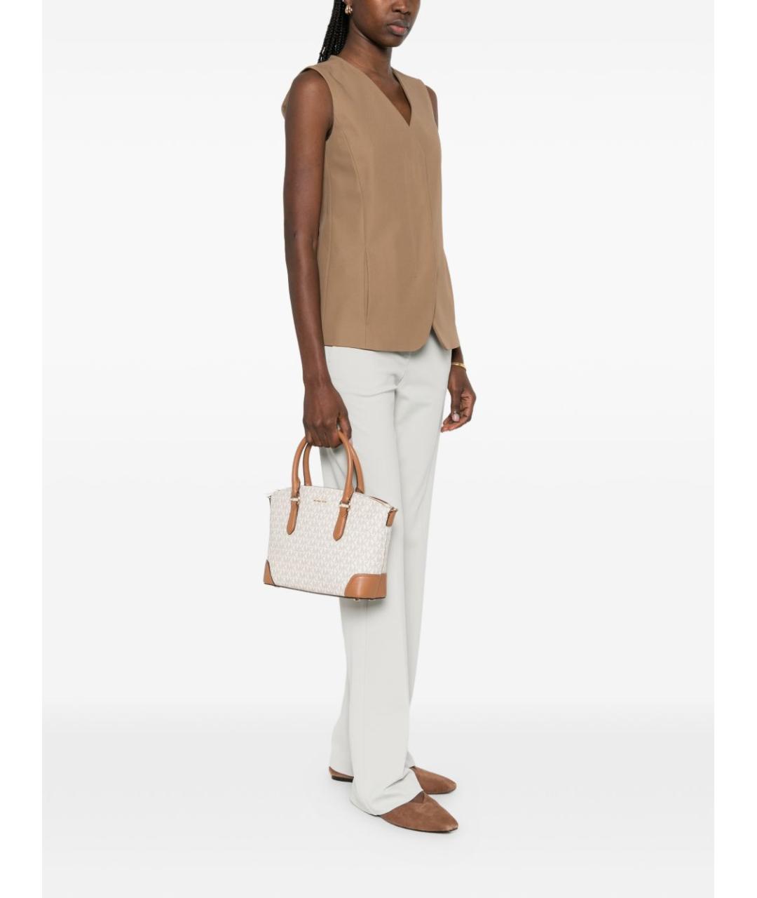 MICHAEL KORS Бежевая сумка тоут, фото 4