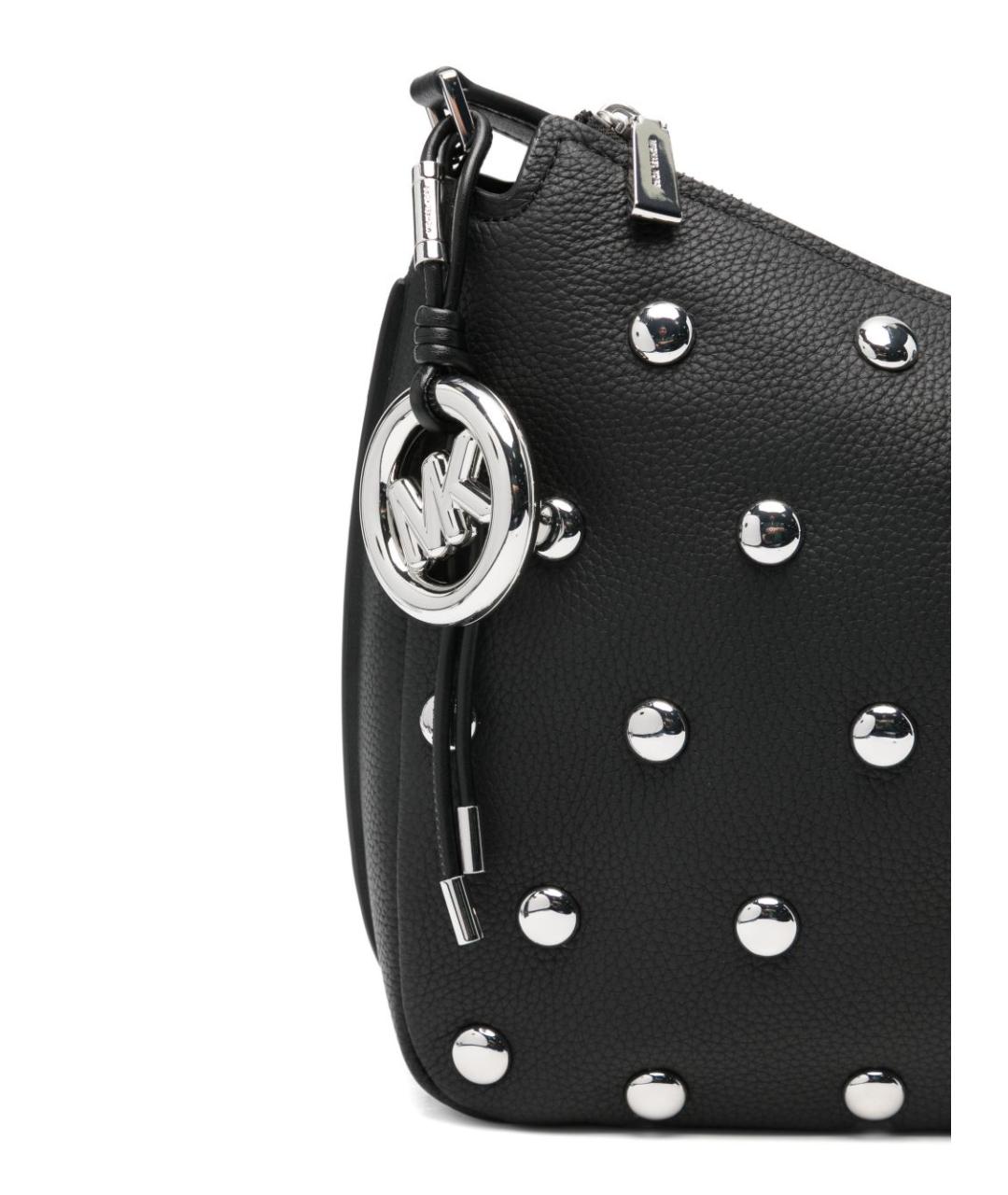 MICHAEL KORS Черная кожаная сумка через плечо, фото 3