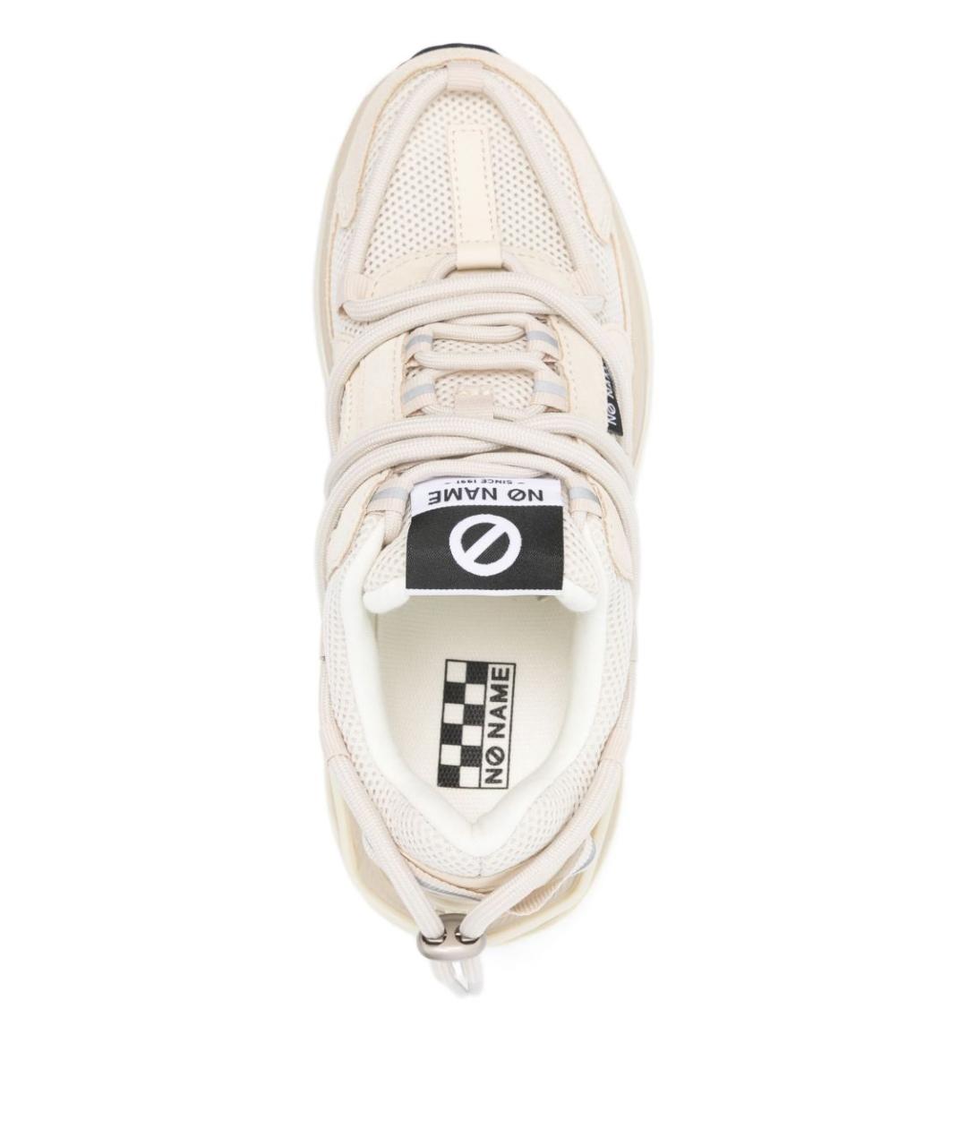 NO NAME Бежевые текстильные кроссовки, фото 3