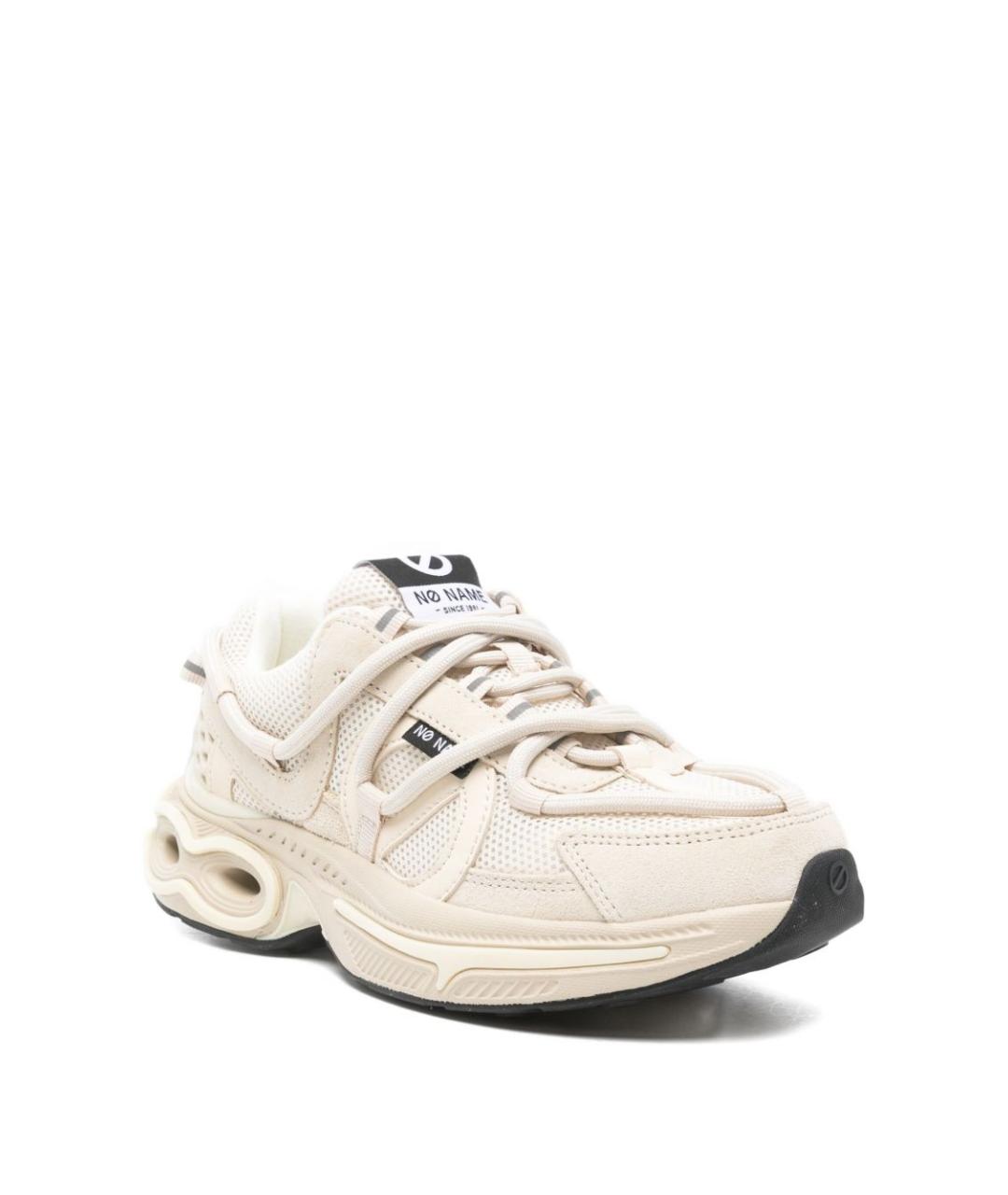 NO NAME Бежевые текстильные кроссовки, фото 2