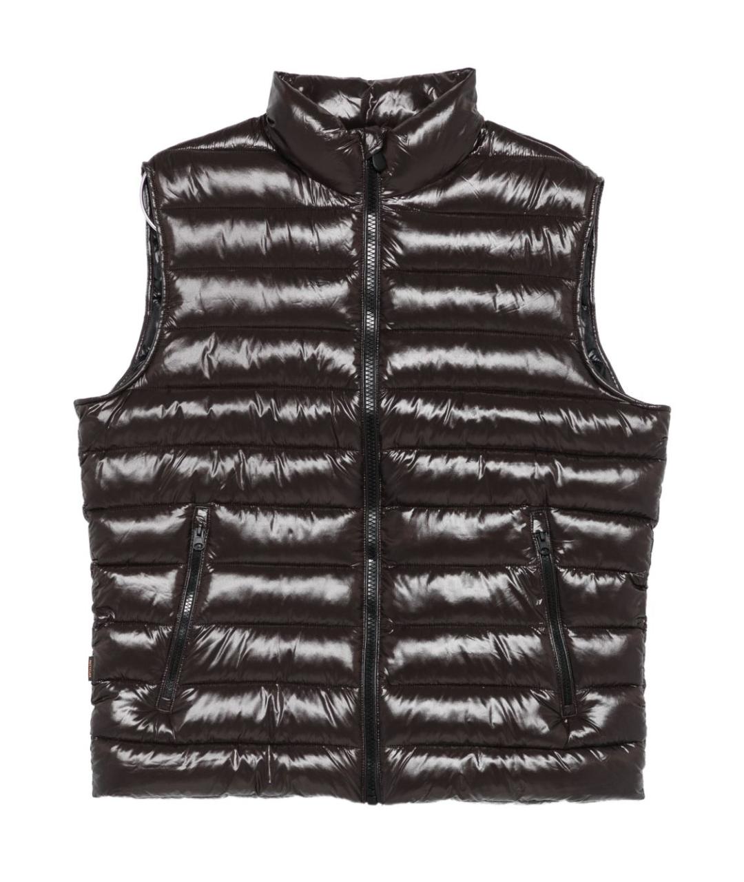 SAVE THE DUCK Коричневый полиамидовый жилет, фото 1