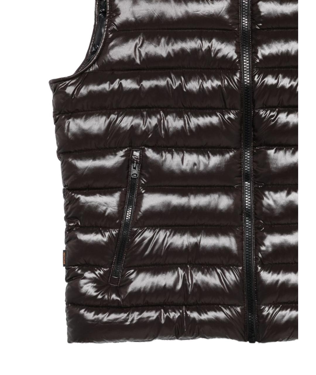 SAVE THE DUCK Коричневый полиамидовый жилет, фото 3