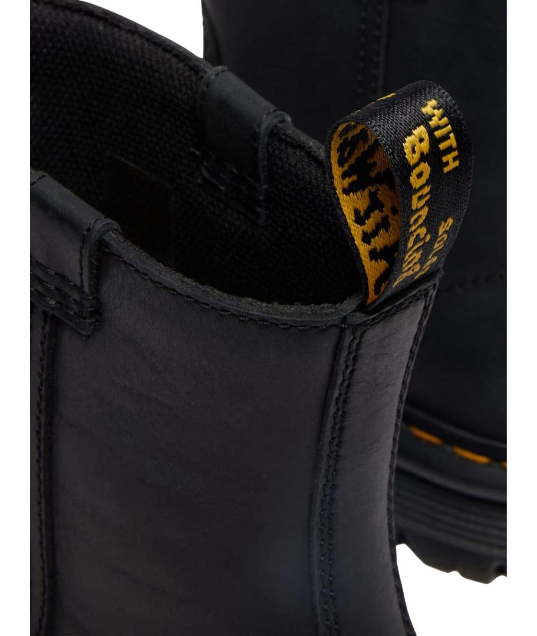 DR. MARTENS Черные кожаные ботинки, фото 4