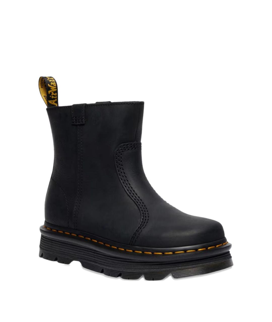 DR. MARTENS Черные кожаные ботинки, фото 5