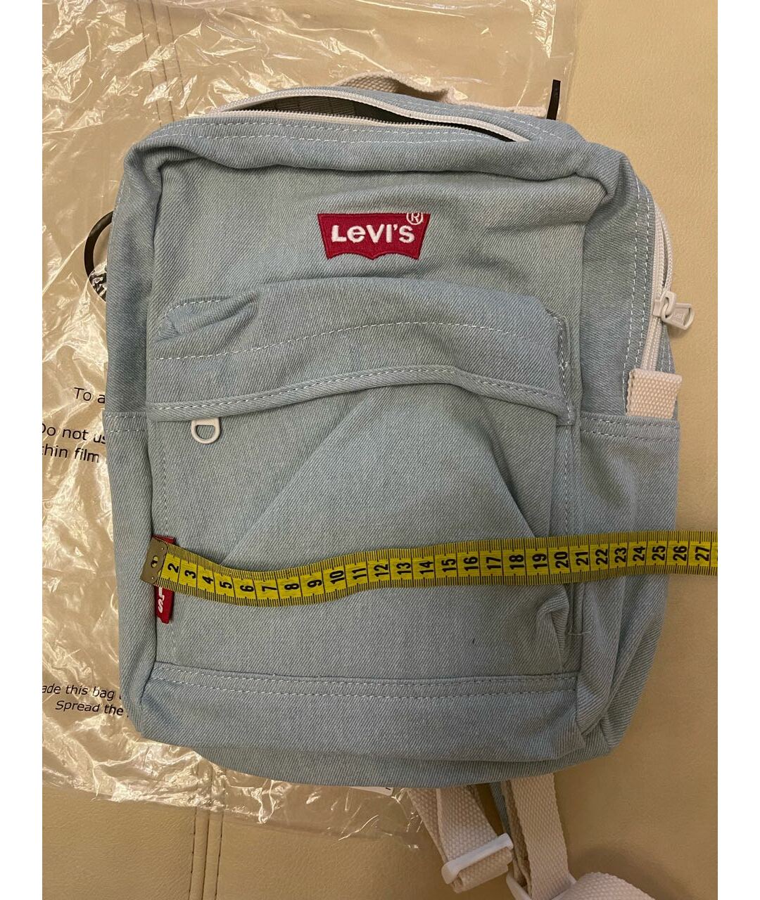 LEVI'S Голубой тканевый рюкзак, фото 6